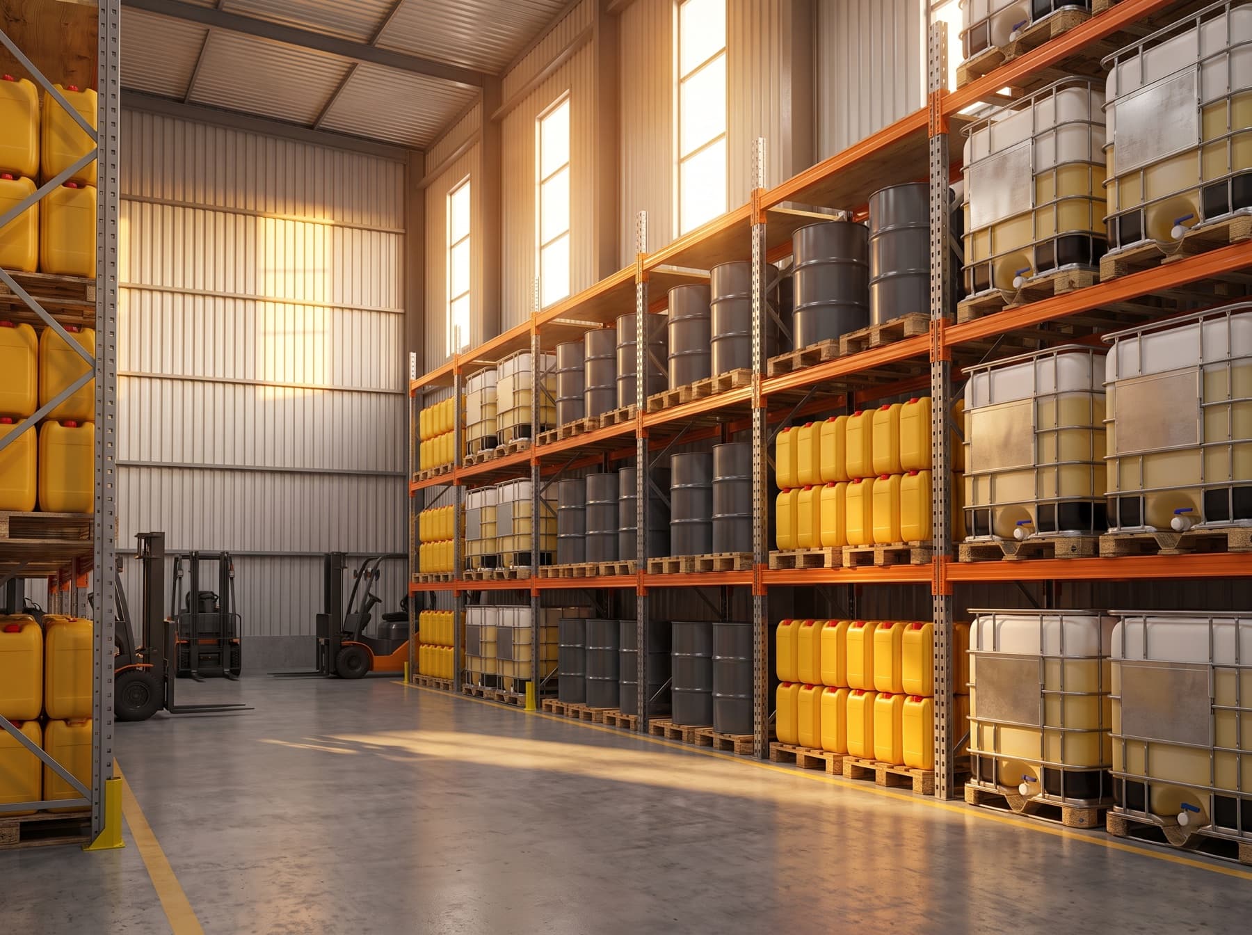 Packaging and warehouse storage